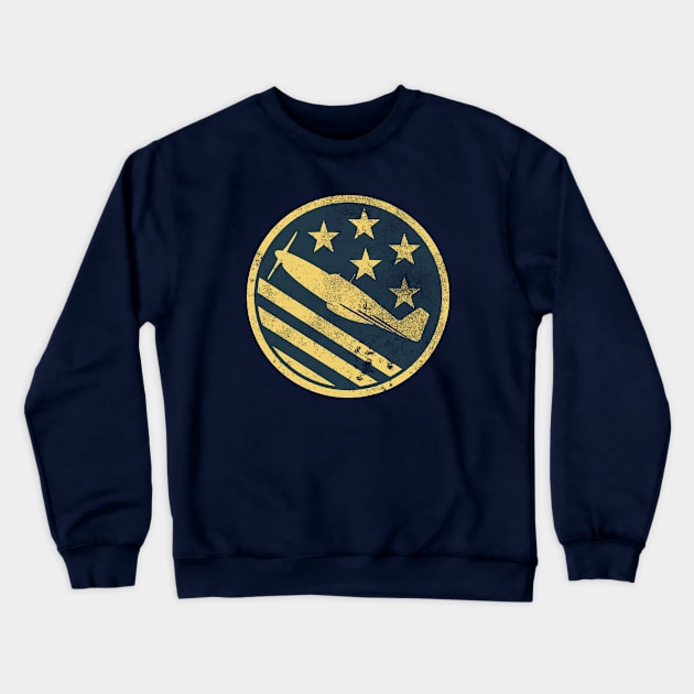 P-51 Mustang (distressed) Crewneck Sweatshirt by TCP